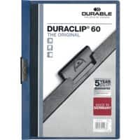 DURABLE DURACLIP Clip File 60 Sheets A4 Blue