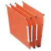 Esselte Orgarex Dual 330 Lateral Suspension File 21628 V Base 15mm 220gsm Orange 100% Recycled Manilla Pack of 25