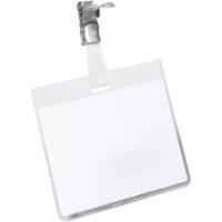 DURABLE Standard Name Badge with Clip 800319 90 x 90 mm Pack of 25