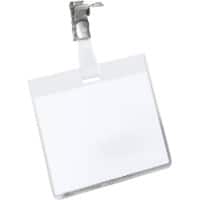 DURABLE Standard Name Badge with Swivel Clip Landscape 90 x 60 mm Pack of 25
