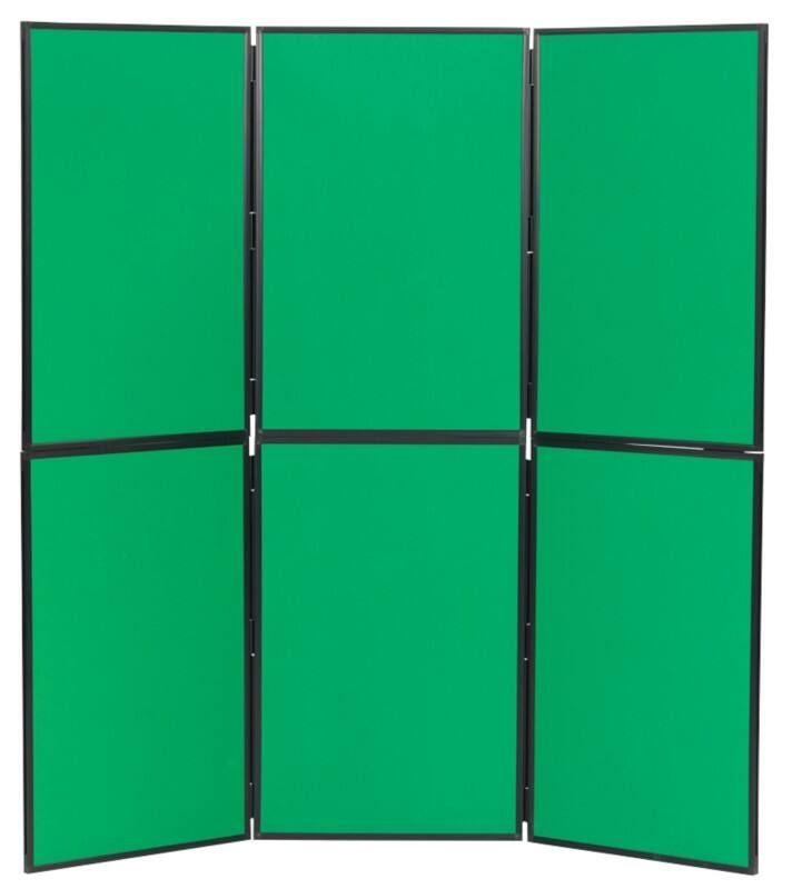 Display Stand 6 Nyloop Fabric 610 (W) x 915 (H) mm Green Double Deck
