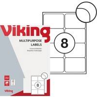 Niceday Multipurpose Labels Self Adhesive 99.1 x 67.7 mm White 8 100 Sheets of 8 Labels