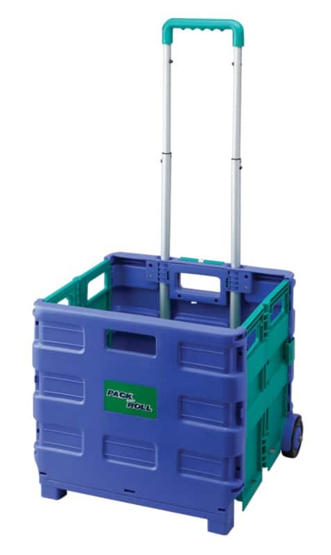 Platform Trolley Foldable Blue, Green 36 x 38.5 x 33 cm