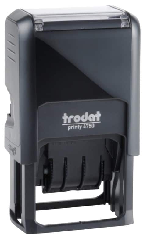Trodat Printy 4750 Paid Date Self-Inking Stamp 41 x 24mm Black