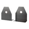 Large Metal Book Ends Black 16.5 x 7.6 x 20.2 cm Pack of 2