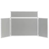 Freestanding Tabletop Display Stand Nyloop Fabric Lightweight 923 x 223mm Grey