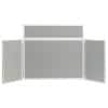 Freestanding Tabletop Display Stand Nyloop Fabric Lightweight 923 x 223mm Grey