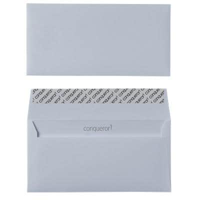 Conqueror DL Envelopes 220 x 110 mm Peel and Seal Plain 120gsm Diamond White Pack of 500