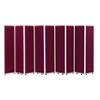 Concertina 9 Screen Room Divider 3287844 Nyloop Fabric 560 x 1800mm Wine