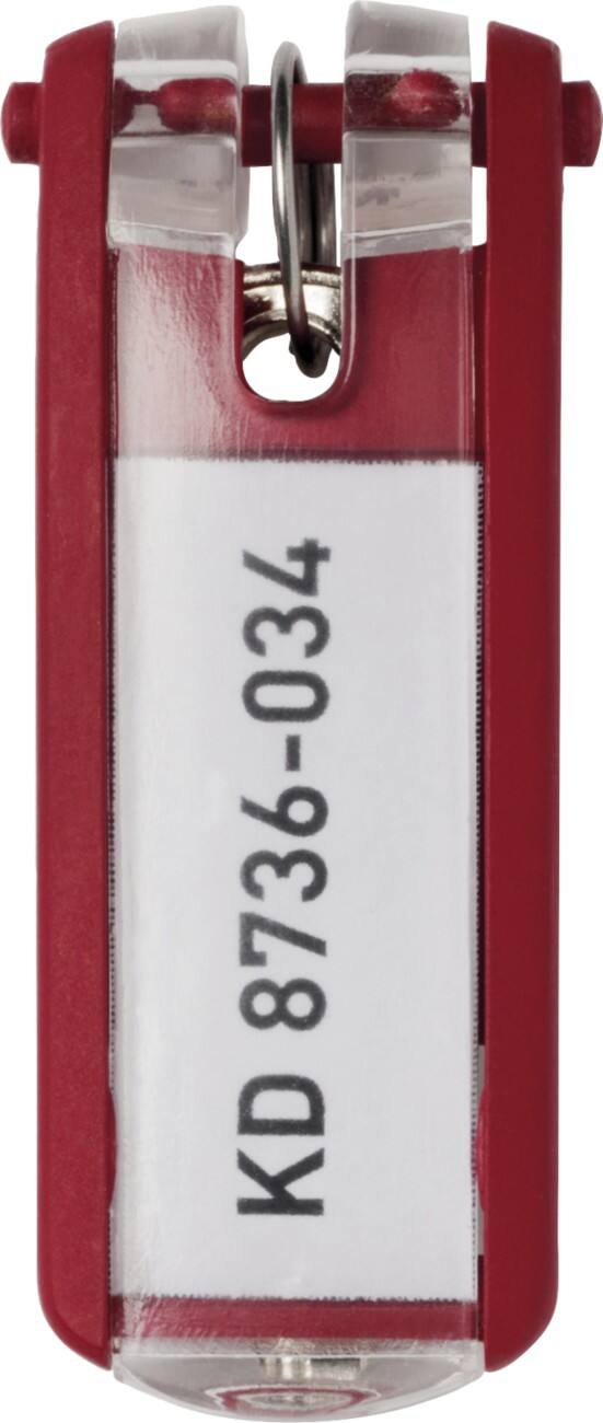 DURABLE Key Tag Key Clip Red 25 x 65 mm 6 pieces