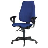 Realspace Synchro Tilt Ergonomic Office Chair with Adjustable Armrest and Seat Eiger Blue