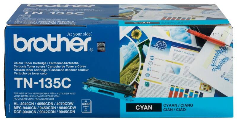 Brother TN-135C Original Toner Cartridge Cyan