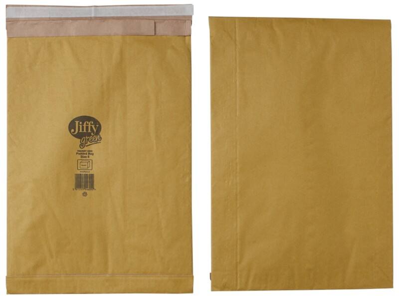 Jiffy Padded Envelopes Brown Plain 295 (W) x 458 (H) mm Peel and Seal 90 gsm Pack of 50