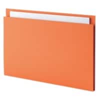 Guildhall Square Cut Folder FS315-ORGZ Foolscap Manila 24.2 (W) x 35 (H) cm Orange Pack of 100