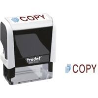 Trodat Printy 4912 Copy Self-Inking Stamp 46 x16mm Blue, Red