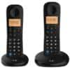 BT Everyday Cordless Telephone 90662 Black Twin Handset