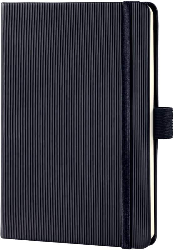 Sigel Notebook Conceptum A6 Ruled Casebound Hardback Black Perforated 194 Pages 97 Sheets