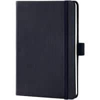 Sigel Notebook Conceptum A6 Ruled Casebound Hardback Black Perforated 194 Pages 97 Sheets
