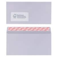 Office Depot Envelopes with Window DL 110 (W) x 220 (H) mm Adhesive Strip White 100 gsm Pack of 150