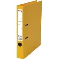 Viking Lever Arch File A4 50 mm Yellow 2 ring Cardboard, PP (Polypropylene) Matt Portrait