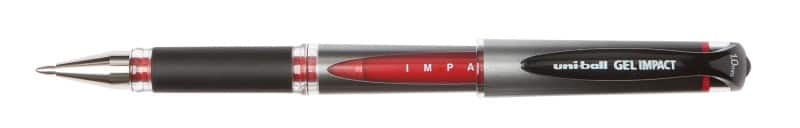 Uni-Ball Signo UM-153-S Rollerball Pen Grip Medium 0.6 mm Red Pack of 12