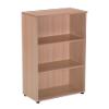 Realspace Bookcase with 2 Shelves 800 x 350 x 1200 mm Beech