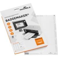 DURABLE Badge Insert 145502 9.5 x 215 mm 20 Sheets of Pack of 10