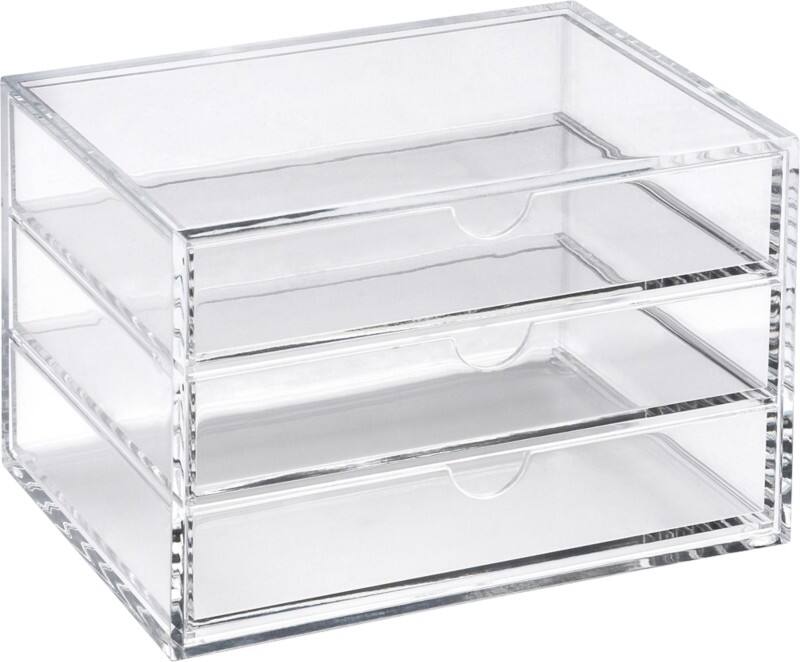 Osco Desk Organiser Plastic Transparent 17 X 12 5 X 11 5 Cm