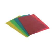 Viking Premium Cut Flush Folder A4 Assorted Polypropylene 120 Microns Pack of 100