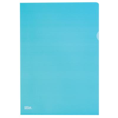 Office Depot Cut Flush Folder Deluxe A4 Blue Polypropylene 145 Microns Pack of 25