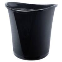 Esselte Basko Waste Bin 18 L Black Plastic