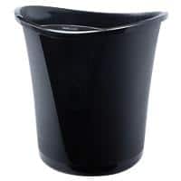 Esselte Waste Bin Basko 18 L Plastic Black 33.6 x 33.6 x 33.5 cm