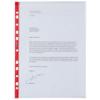 Office Depot Punched Pockets A4 Matt Transparent 110 Microns PP (Polypropylene) Side Opening 11 Holes Pack of 25