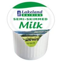 Lakeland DAIRIES Semi-Skimmed Milk Pots No Refrigeration Required 12ml Pack of 120