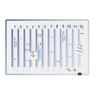 Legamaster Accents Annual Planner Magnetic 90 (W) x 60 (H) cm Lacquered Steel, Plastic White