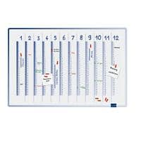 Legamaster Accents Annual Planner Magnetic 90 (W) x 60 (H) cm Lacquered Steel White