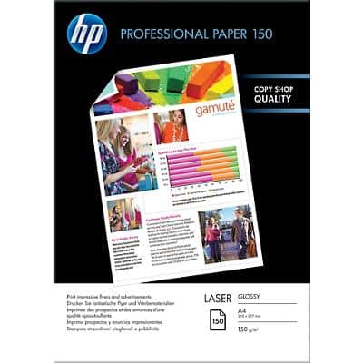 HP Professional Laser Paper A4 150gsm White 150 Sheets