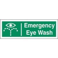 First Aid Sign Eye Wash PVC 30 x 10 cm