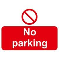 Prohibition Sign No Parking PVC 40 x 30 cm