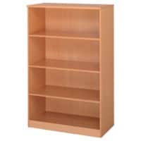 Dams International Bookcase with 3 Shelves Deluxe 1200 x 550 x 1600 mm Beech