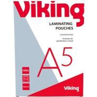 Viking Laminating Pouch A5 Glossy 125 microns (2 x 125) Transparent Pack of 100