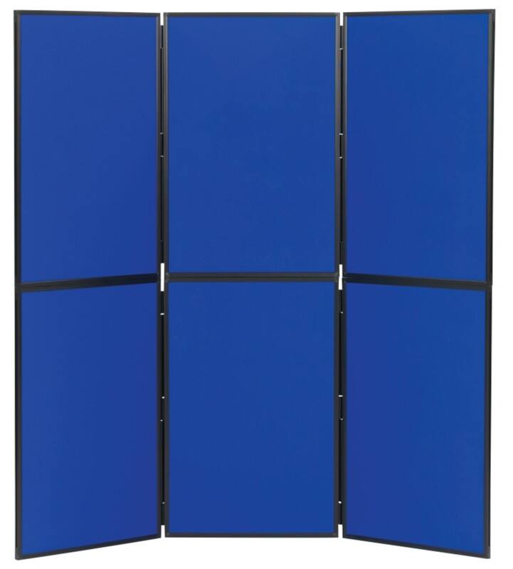 Display Stand 6 Nyloop Fabric 610 (W) x 915 (H) mm Blue Double Deck