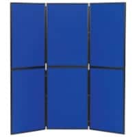 Freestanding Display Stand Nyloop Fabric Double Deck 610 x 915mm Blue