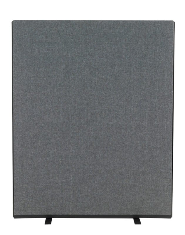Freestanding Screen Fabric Wrapped 1200 x 1500 mm Grey