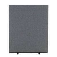 Freestanding Screen Fabric Wrapped 1200 x 1500 mm Grey