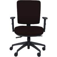 Energi-24 Office Chair Synchro Tilt Fabric Height-Adjustable Armrest Height-adjustable Seat Black 150 kg Intensive