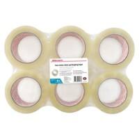Office Depot Packaging Tape 48 mm x 100 m Transparent Pack of 6
