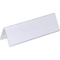 DURABLE Place Card 6.1 x 21 x 12.2 cm PVC (Polyvinyl Chloride) Transparent Pack of 25