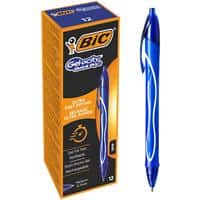 BIC Gel-ocity Quick Dry Rollerball Pen Medium 0.3 mm Blue Pack of 12