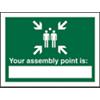 Sign Assembly Point PVC 15 x 20 cm